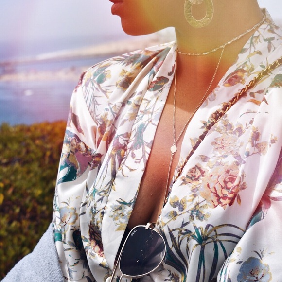 PRINTED KIMONO BLOUSE SIZE S - Picture 2 of 8